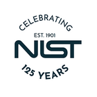 NIST 125 Years logo with colored vertical strips on edge